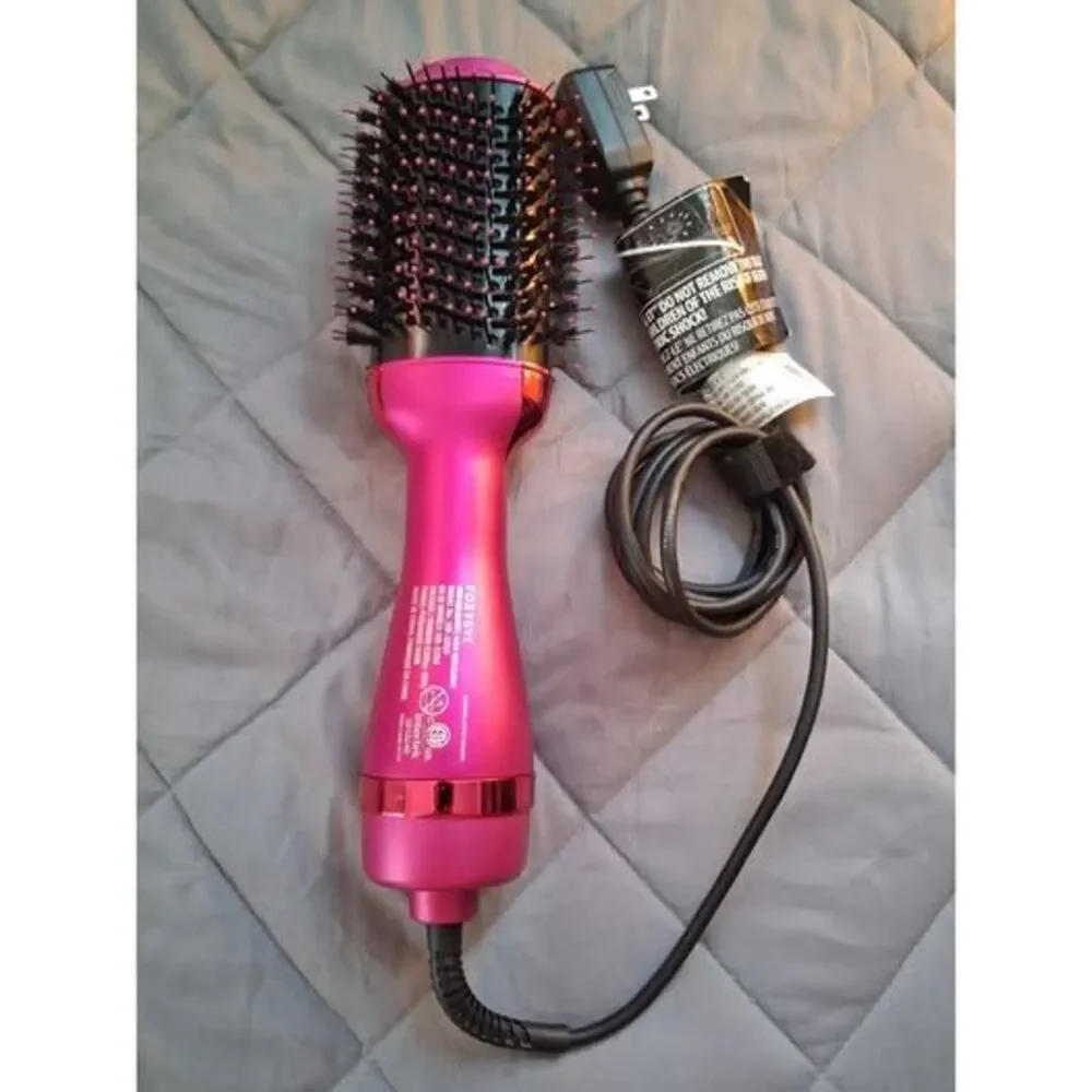 FOXYBae SM-5250 Pink/Black Brush Dryer 1.5in 1000W 3 Heat/2 Speed